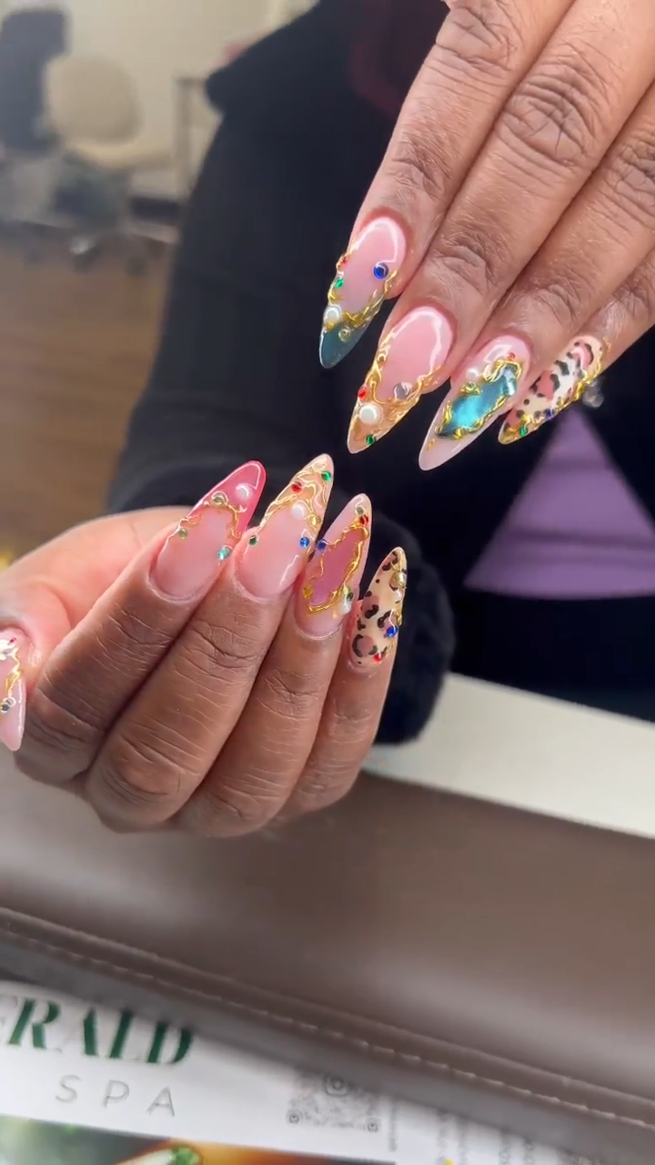 Creative nail art with unique patterns