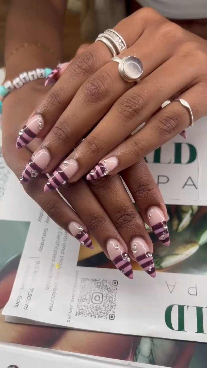 Elegant nail design by Emerald Nail Spa