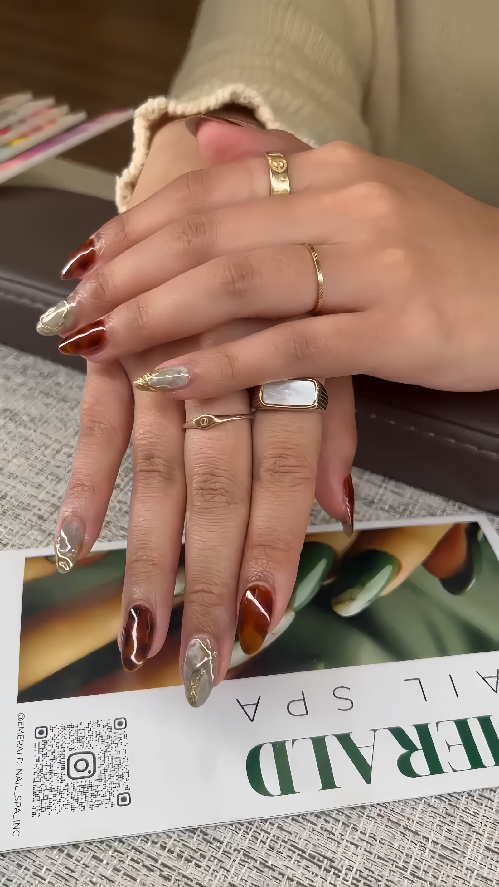 Statement nails by Emerald Nail Spa NYC